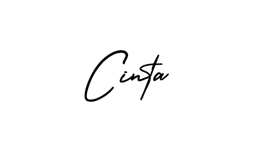 How to make Cinta signature? AmerikaSignatureDemo-Regular is a professional autograph style. Create handwritten signature for Cinta name. Cinta signature style 3 images and pictures png