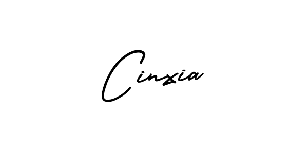 How to make Cinxia name signature. Use AmerikaSignatureDemo-Regular style for creating short signs online. This is the latest handwritten sign. Cinxia signature style 3 images and pictures png