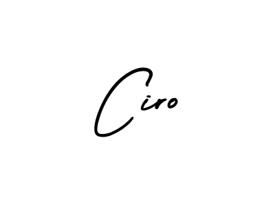 You should practise on your own different ways (AmerikaSignatureDemo-Regular) to write your name (Ciro) in signature. don't let someone else do it for you. Ciro signature style 3 images and pictures png