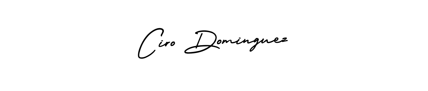 How to make Ciro Dominguez name signature. Use AmerikaSignatureDemo-Regular style for creating short signs online. This is the latest handwritten sign. Ciro Dominguez signature style 3 images and pictures png