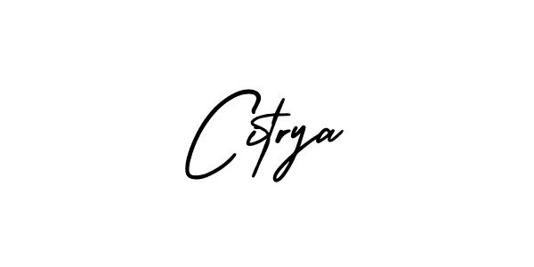 Create a beautiful signature design for name Citrya. With this signature (AmerikaSignatureDemo-Regular) fonts, you can make a handwritten signature for free. Citrya signature style 3 images and pictures png