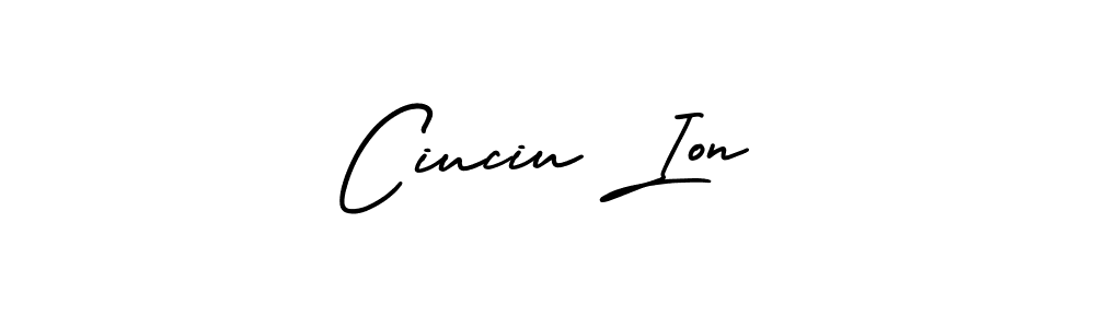 Use a signature maker to create a handwritten signature online. With this signature software, you can design (AmerikaSignatureDemo-Regular) your own signature for name Ciuciu Ion. Ciuciu Ion signature style 3 images and pictures png