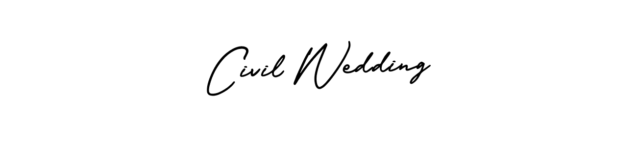 Use a signature maker to create a handwritten signature online. With this signature software, you can design (AmerikaSignatureDemo-Regular) your own signature for name Civil Wedding. Civil Wedding signature style 3 images and pictures png