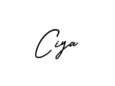 Design your own signature with our free online signature maker. With this signature software, you can create a handwritten (AmerikaSignatureDemo-Regular) signature for name Ciya. Ciya signature style 3 images and pictures png