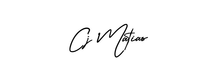 Design your own signature with our free online signature maker. With this signature software, you can create a handwritten (AmerikaSignatureDemo-Regular) signature for name Cj Matias. Cj Matias signature style 3 images and pictures png