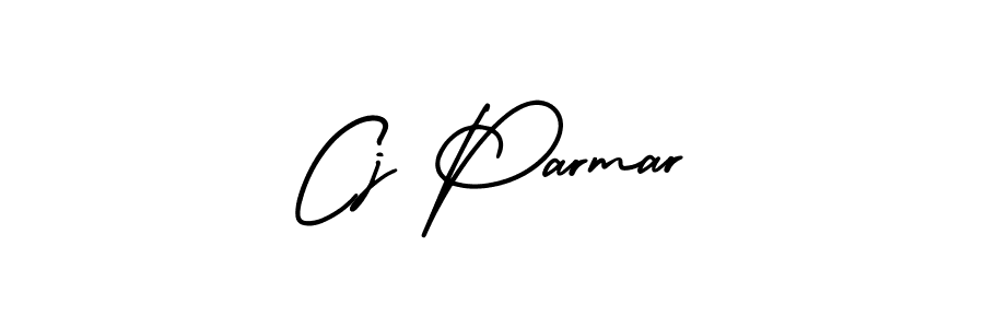 Use a signature maker to create a handwritten signature online. With this signature software, you can design (AmerikaSignatureDemo-Regular) your own signature for name Cj Parmar. Cj Parmar signature style 3 images and pictures png