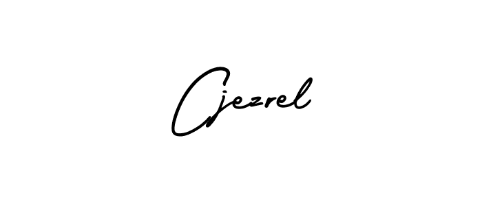 The best way (AmerikaSignatureDemo-Regular) to make a short signature is to pick only two or three words in your name. The name Cjezrel include a total of six letters. For converting this name. Cjezrel signature style 3 images and pictures png
