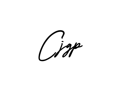 How to make Cjgp name signature. Use AmerikaSignatureDemo-Regular style for creating short signs online. This is the latest handwritten sign. Cjgp signature style 3 images and pictures png