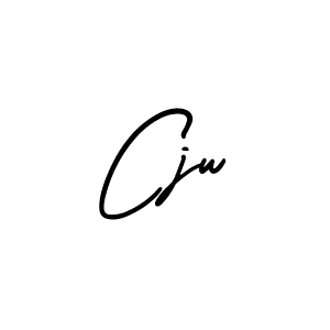 The best way (AmerikaSignatureDemo-Regular) to make a short signature is to pick only two or three words in your name. The name Cjw include a total of six letters. For converting this name. Cjw signature style 3 images and pictures png