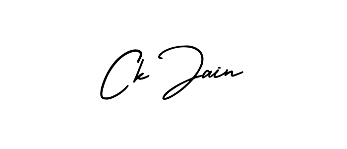 Create a beautiful signature design for name Ck Jain. With this signature (AmerikaSignatureDemo-Regular) fonts, you can make a handwritten signature for free. Ck Jain signature style 3 images and pictures png