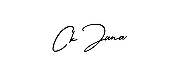 Create a beautiful signature design for name Ck Jana. With this signature (AmerikaSignatureDemo-Regular) fonts, you can make a handwritten signature for free. Ck Jana signature style 3 images and pictures png