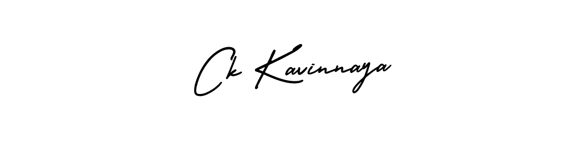 The best way (AmerikaSignatureDemo-Regular) to make a short signature is to pick only two or three words in your name. The name Ck Kavinnaya include a total of six letters. For converting this name. Ck Kavinnaya signature style 3 images and pictures png