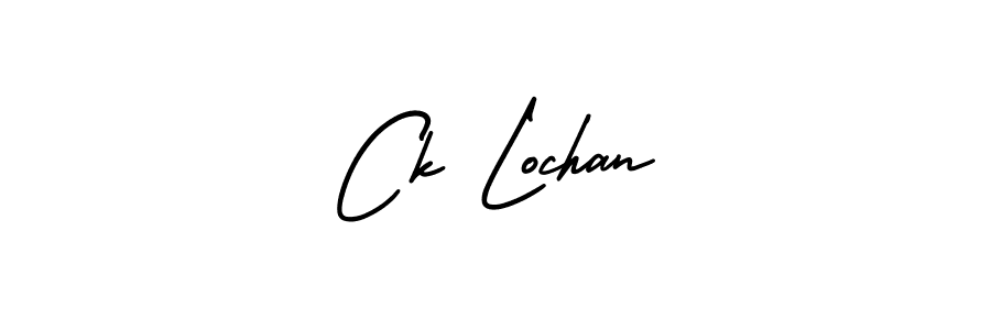 Create a beautiful signature design for name Ck Lochan. With this signature (AmerikaSignatureDemo-Regular) fonts, you can make a handwritten signature for free. Ck Lochan signature style 3 images and pictures png
