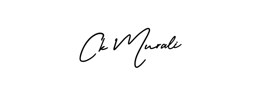 Make a beautiful signature design for name Ck Murali. With this signature (AmerikaSignatureDemo-Regular) style, you can create a handwritten signature for free. Ck Murali signature style 3 images and pictures png