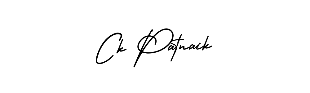 The best way (AmerikaSignatureDemo-Regular) to make a short signature is to pick only two or three words in your name. The name Ck Patnaik include a total of six letters. For converting this name. Ck Patnaik signature style 3 images and pictures png
