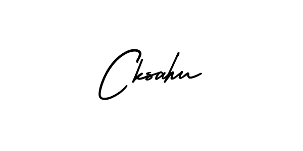 Create a beautiful signature design for name Cksahu. With this signature (AmerikaSignatureDemo-Regular) fonts, you can make a handwritten signature for free. Cksahu signature style 3 images and pictures png