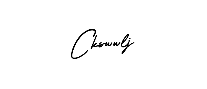 How to make Ckswwlj name signature. Use AmerikaSignatureDemo-Regular style for creating short signs online. This is the latest handwritten sign. Ckswwlj signature style 3 images and pictures png