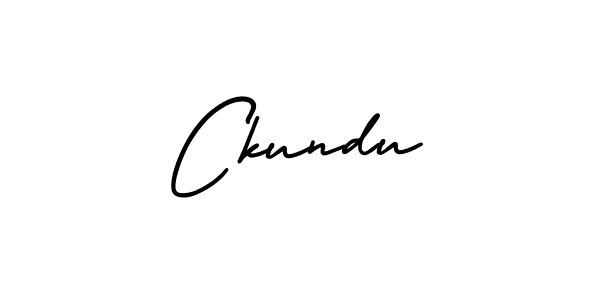 Design your own signature with our free online signature maker. With this signature software, you can create a handwritten (AmerikaSignatureDemo-Regular) signature for name Ckundu. Ckundu signature style 3 images and pictures png