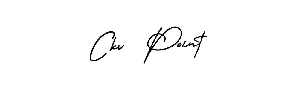 Use a signature maker to create a handwritten signature online. With this signature software, you can design (AmerikaSignatureDemo-Regular) your own signature for name Ckv  Point. Ckv  Point signature style 3 images and pictures png