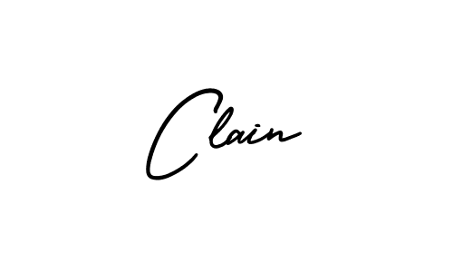 You should practise on your own different ways (AmerikaSignatureDemo-Regular) to write your name (Clain) in signature. don't let someone else do it for you. Clain signature style 3 images and pictures png