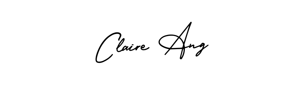 How to make Claire Ang name signature. Use AmerikaSignatureDemo-Regular style for creating short signs online. This is the latest handwritten sign. Claire Ang signature style 3 images and pictures png