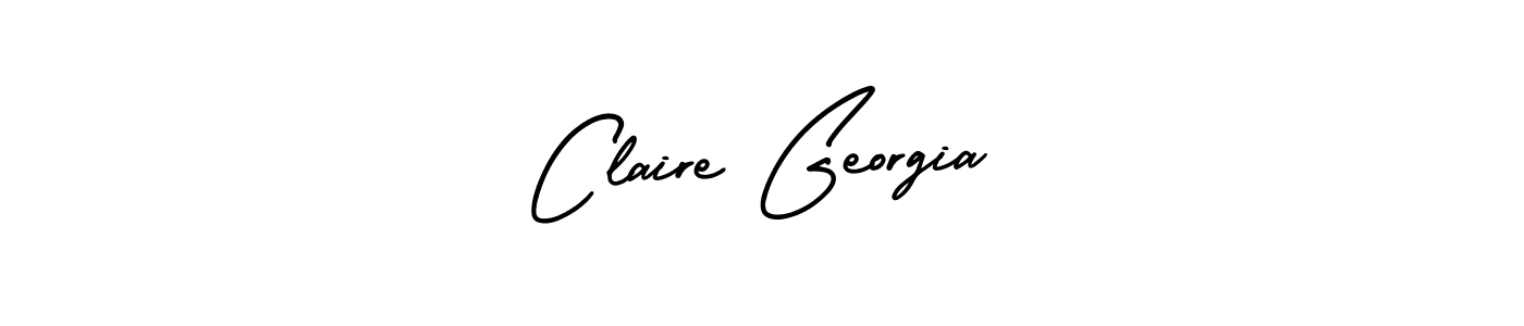 How to Draw Claire Georgia signature style? AmerikaSignatureDemo-Regular is a latest design signature styles for name Claire Georgia. Claire Georgia signature style 3 images and pictures png
