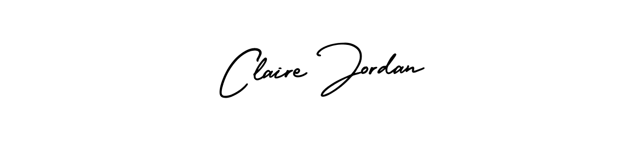 How to make Claire Jordan name signature. Use AmerikaSignatureDemo-Regular style for creating short signs online. This is the latest handwritten sign. Claire Jordan signature style 3 images and pictures png