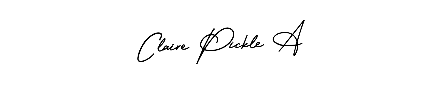Make a beautiful signature design for name Claire Pickle A. With this signature (AmerikaSignatureDemo-Regular) style, you can create a handwritten signature for free. Claire Pickle A signature style 3 images and pictures png