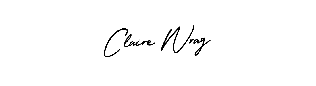 Claire Wray stylish signature style. Best Handwritten Sign (AmerikaSignatureDemo-Regular) for my name. Handwritten Signature Collection Ideas for my name Claire Wray. Claire Wray signature style 3 images and pictures png