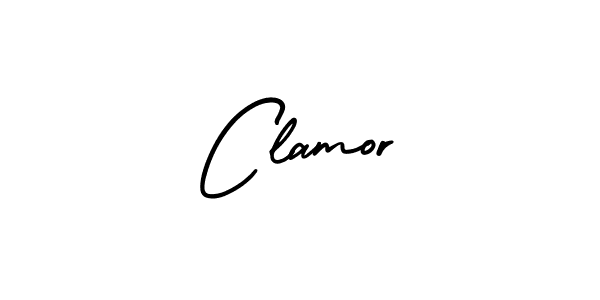 Make a beautiful signature design for name Clamor. With this signature (AmerikaSignatureDemo-Regular) style, you can create a handwritten signature for free. Clamor signature style 3 images and pictures png