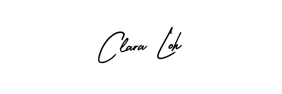 The best way (AmerikaSignatureDemo-Regular) to make a short signature is to pick only two or three words in your name. The name Clara Loh include a total of six letters. For converting this name. Clara Loh signature style 3 images and pictures png