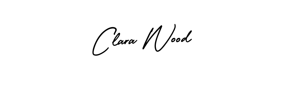 Clara Wood stylish signature style. Best Handwritten Sign (AmerikaSignatureDemo-Regular) for my name. Handwritten Signature Collection Ideas for my name Clara Wood. Clara Wood signature style 3 images and pictures png