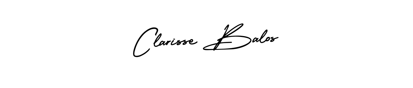 Create a beautiful signature design for name Clarisse Balos. With this signature (AmerikaSignatureDemo-Regular) fonts, you can make a handwritten signature for free. Clarisse Balos signature style 3 images and pictures png