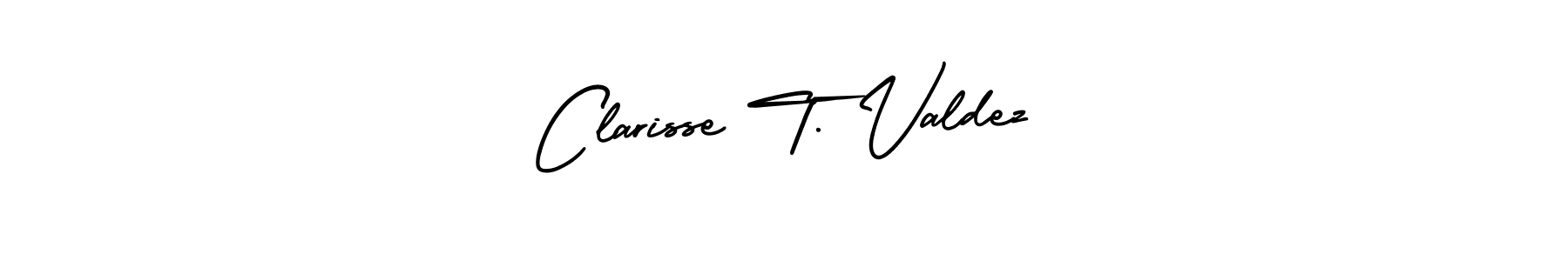 How to Draw Clarisse T. Valdez signature style? AmerikaSignatureDemo-Regular is a latest design signature styles for name Clarisse T. Valdez. Clarisse T. Valdez signature style 3 images and pictures png