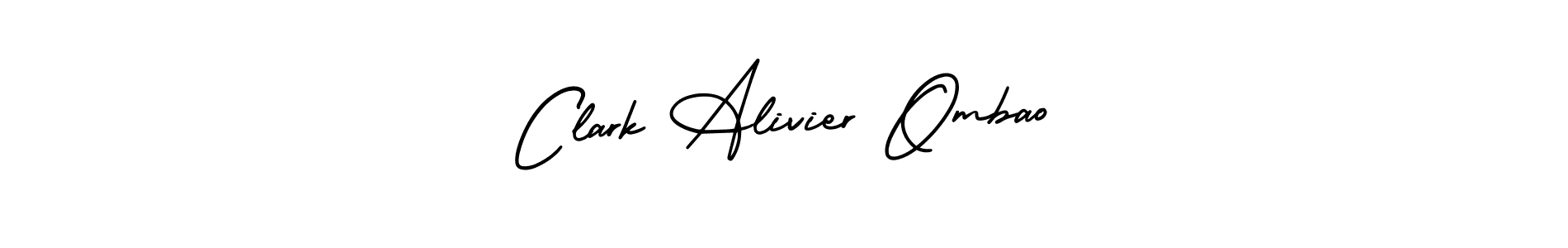 Create a beautiful signature design for name Clark Alivier Ombao. With this signature (AmerikaSignatureDemo-Regular) fonts, you can make a handwritten signature for free. Clark Alivier Ombao signature style 3 images and pictures png