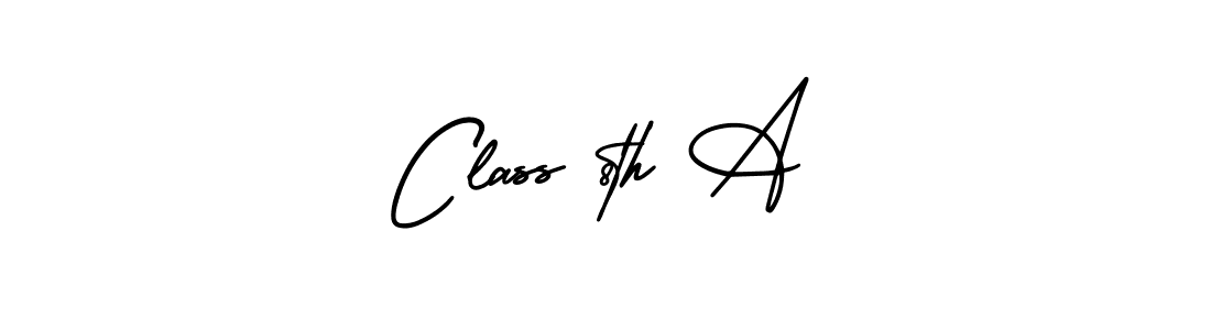 The best way (AmerikaSignatureDemo-Regular) to make a short signature is to pick only two or three words in your name. The name Class 8th A include a total of six letters. For converting this name. Class 8th A signature style 3 images and pictures png