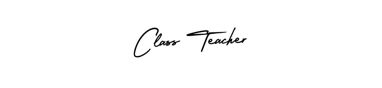 How to make Class Teacher name signature. Use AmerikaSignatureDemo-Regular style for creating short signs online. This is the latest handwritten sign. Class Teacher signature style 3 images and pictures png