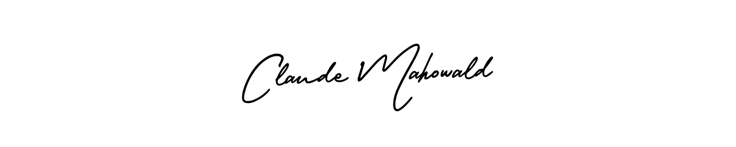 Use a signature maker to create a handwritten signature online. With this signature software, you can design (AmerikaSignatureDemo-Regular) your own signature for name Claude Mahowald. Claude Mahowald signature style 3 images and pictures png