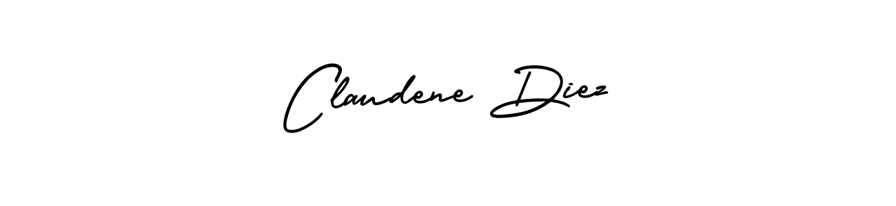 Design your own signature with our free online signature maker. With this signature software, you can create a handwritten (AmerikaSignatureDemo-Regular) signature for name Claudene Diez. Claudene Diez signature style 3 images and pictures png