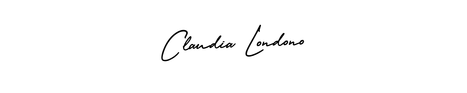 How to Draw Claudia Londono signature style? AmerikaSignatureDemo-Regular is a latest design signature styles for name Claudia Londono. Claudia Londono signature style 3 images and pictures png