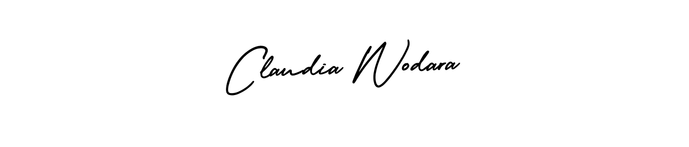 Make a beautiful signature design for name Claudia Wodara. Use this online signature maker to create a handwritten signature for free. Claudia Wodara signature style 3 images and pictures png