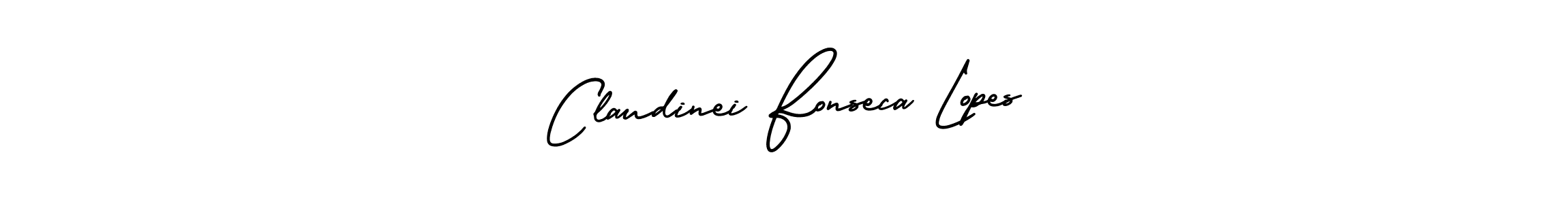 You can use this online signature creator to create a handwritten signature for the name Claudinei Fonseca Lopes. This is the best online autograph maker. Claudinei Fonseca Lopes signature style 3 images and pictures png