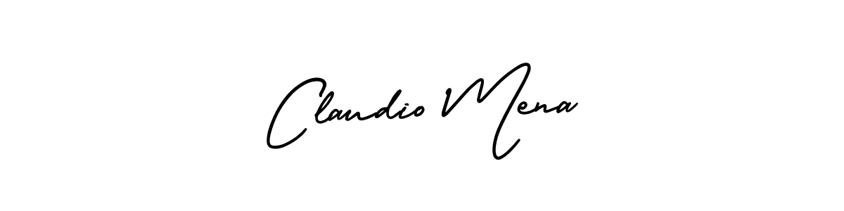 AmerikaSignatureDemo-Regular is a professional signature style that is perfect for those who want to add a touch of class to their signature. It is also a great choice for those who want to make their signature more unique. Get Claudio Mena name to fancy signature for free. Claudio Mena signature style 3 images and pictures png