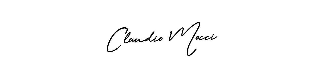 How to make Claudio Mocci name signature. Use AmerikaSignatureDemo-Regular style for creating short signs online. This is the latest handwritten sign. Claudio Mocci signature style 3 images and pictures png