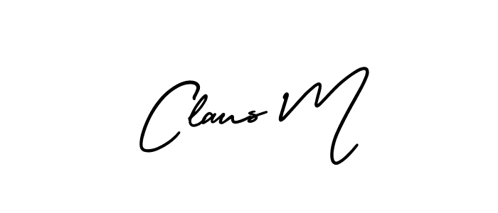 How to make Claus M signature? AmerikaSignatureDemo-Regular is a professional autograph style. Create handwritten signature for Claus M name. Claus M signature style 3 images and pictures png
