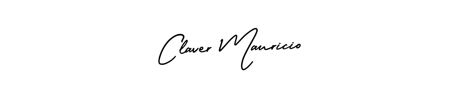 Best and Professional Signature Style for Claver Mauricio. AmerikaSignatureDemo-Regular Best Signature Style Collection. Claver Mauricio signature style 3 images and pictures png