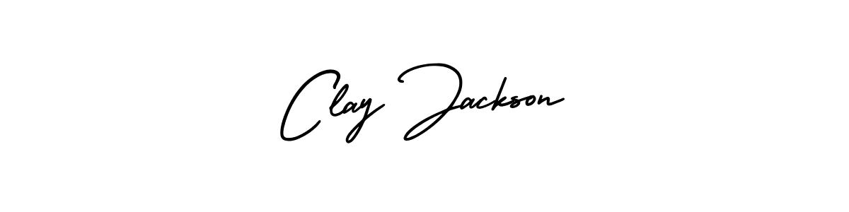 Clay Jackson stylish signature style. Best Handwritten Sign (AmerikaSignatureDemo-Regular) for my name. Handwritten Signature Collection Ideas for my name Clay Jackson. Clay Jackson signature style 3 images and pictures png