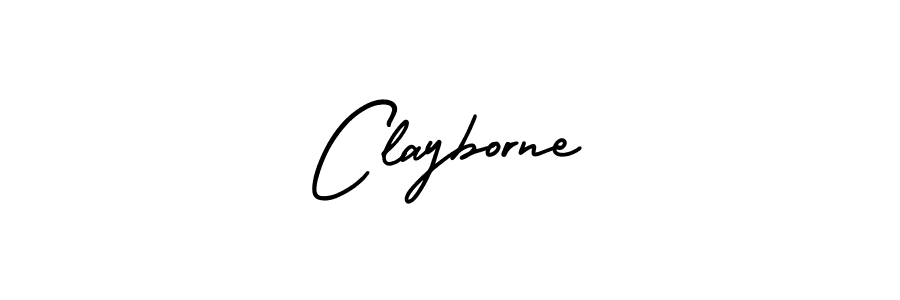 if you are searching for the best signature style for your name Clayborne. so please give up your signature search. here we have designed multiple signature styles  using AmerikaSignatureDemo-Regular. Clayborne signature style 3 images and pictures png