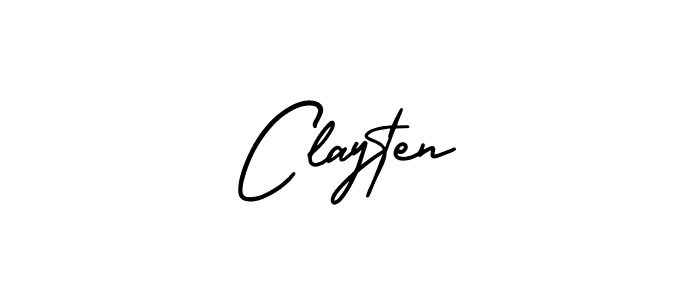 Make a beautiful signature design for name Clayten. Use this online signature maker to create a handwritten signature for free. Clayten signature style 3 images and pictures png