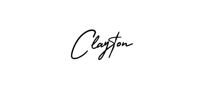 Clayton stylish signature style. Best Handwritten Sign (AmerikaSignatureDemo-Regular) for my name. Handwritten Signature Collection Ideas for my name Clayton. Clayton signature style 3 images and pictures png
